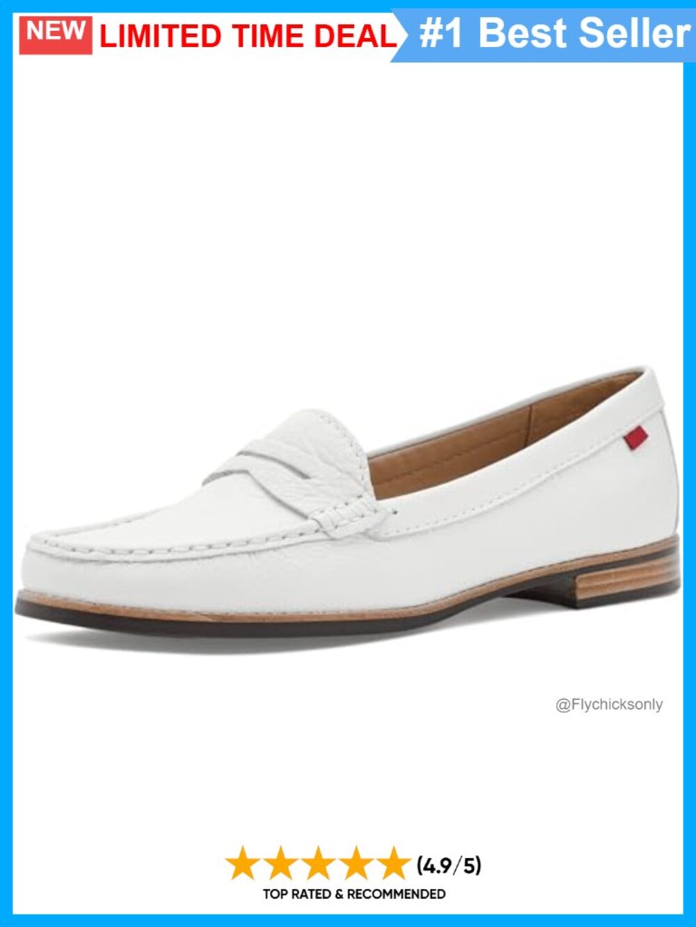 Genuine Patent Calf Leather Penny Loafers Block Heel Business Casual